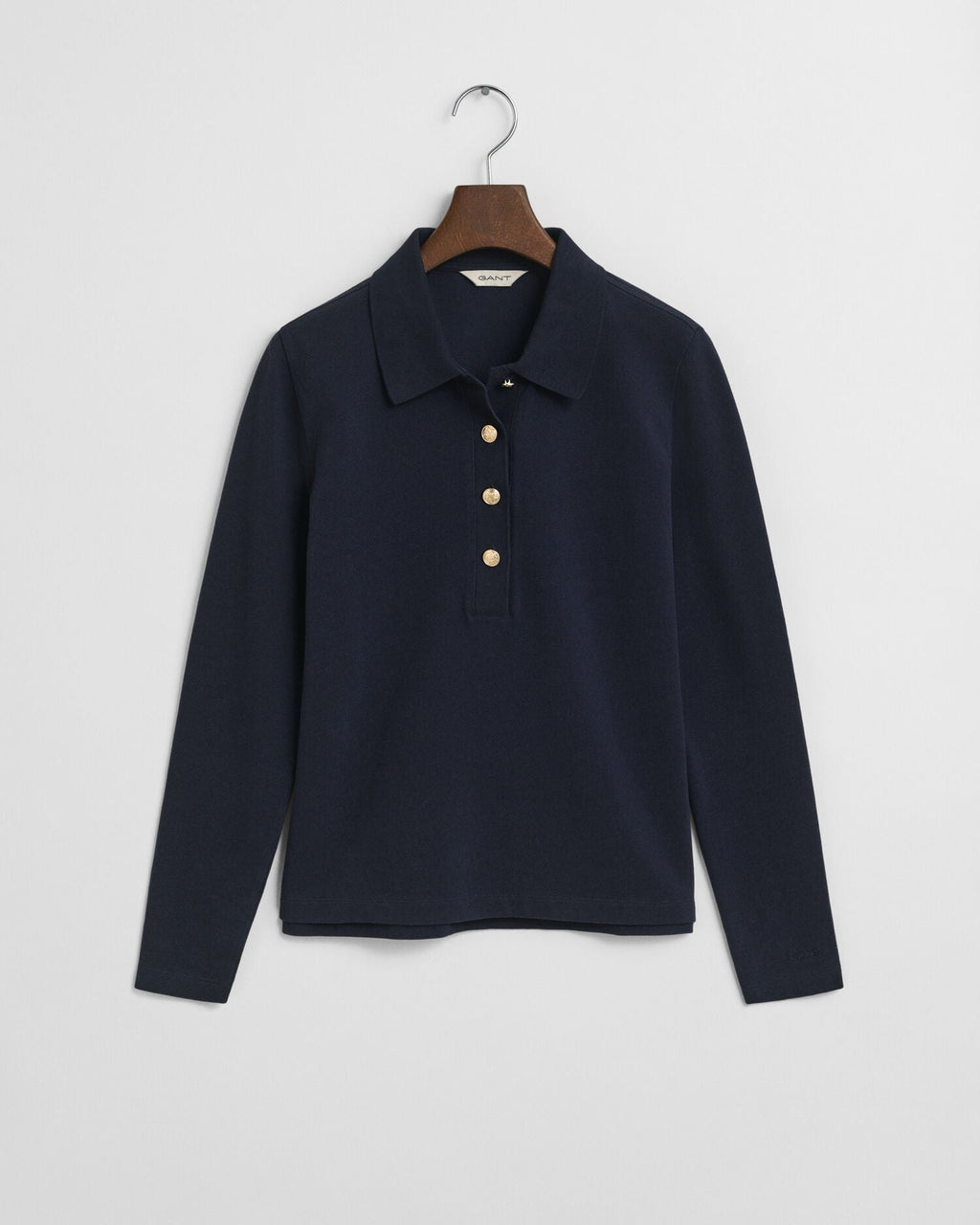 Long Sleeve Pique Polo Shirt