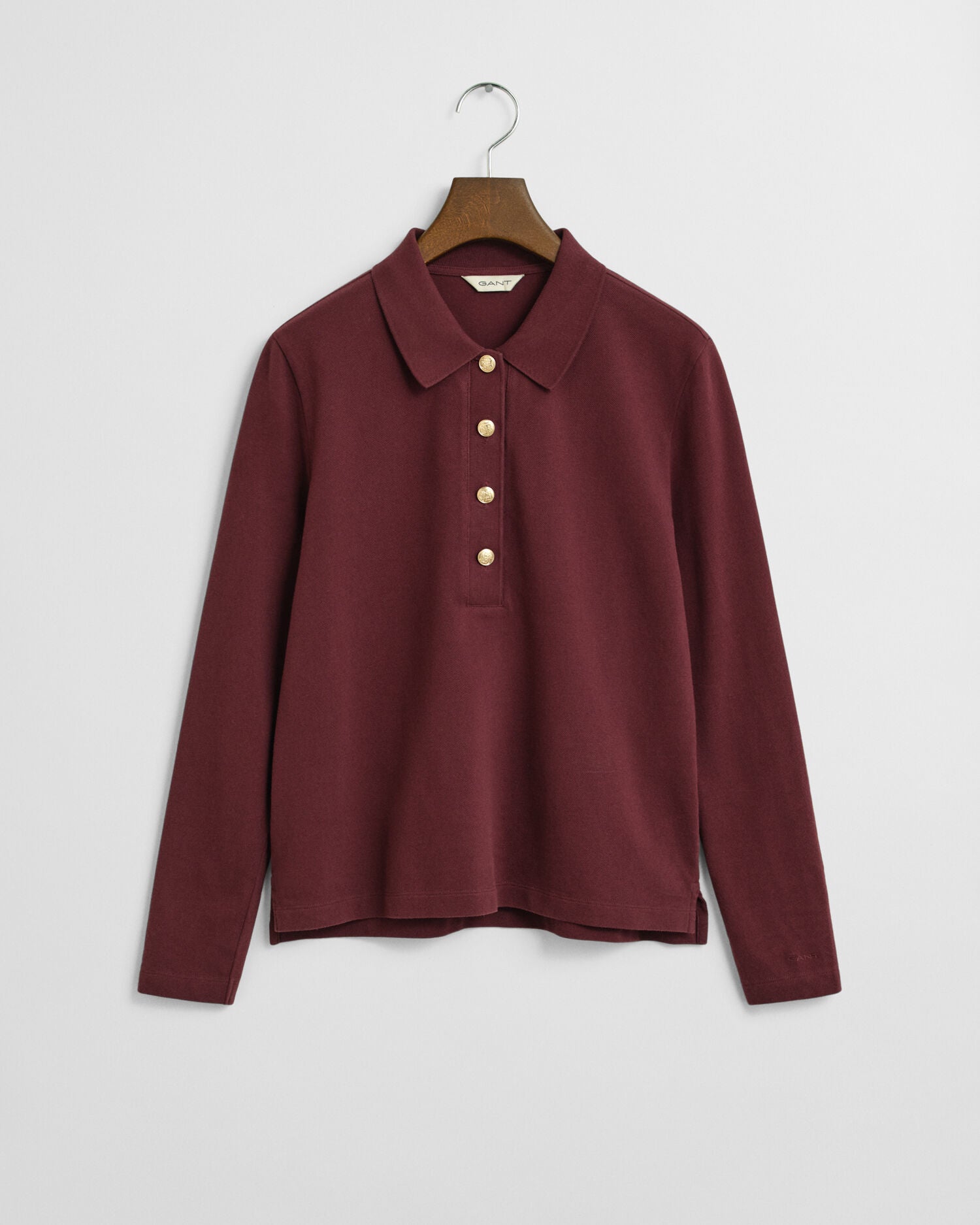 Long Sleeve Pique Polo Shirt