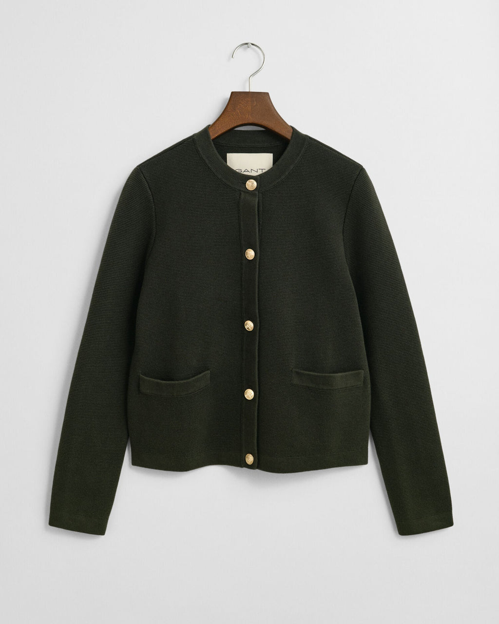 Contrast Knit Cardigan