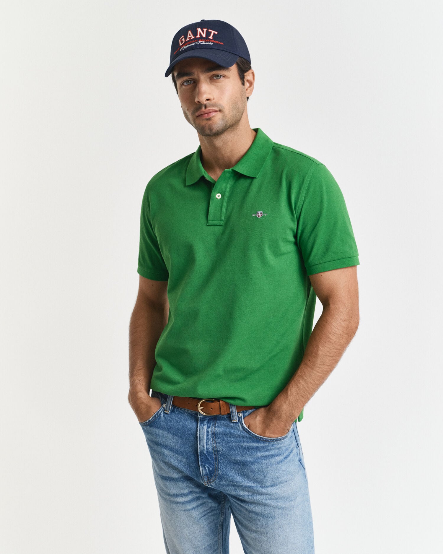 Regular Fit Shield Pique Polo Shirt