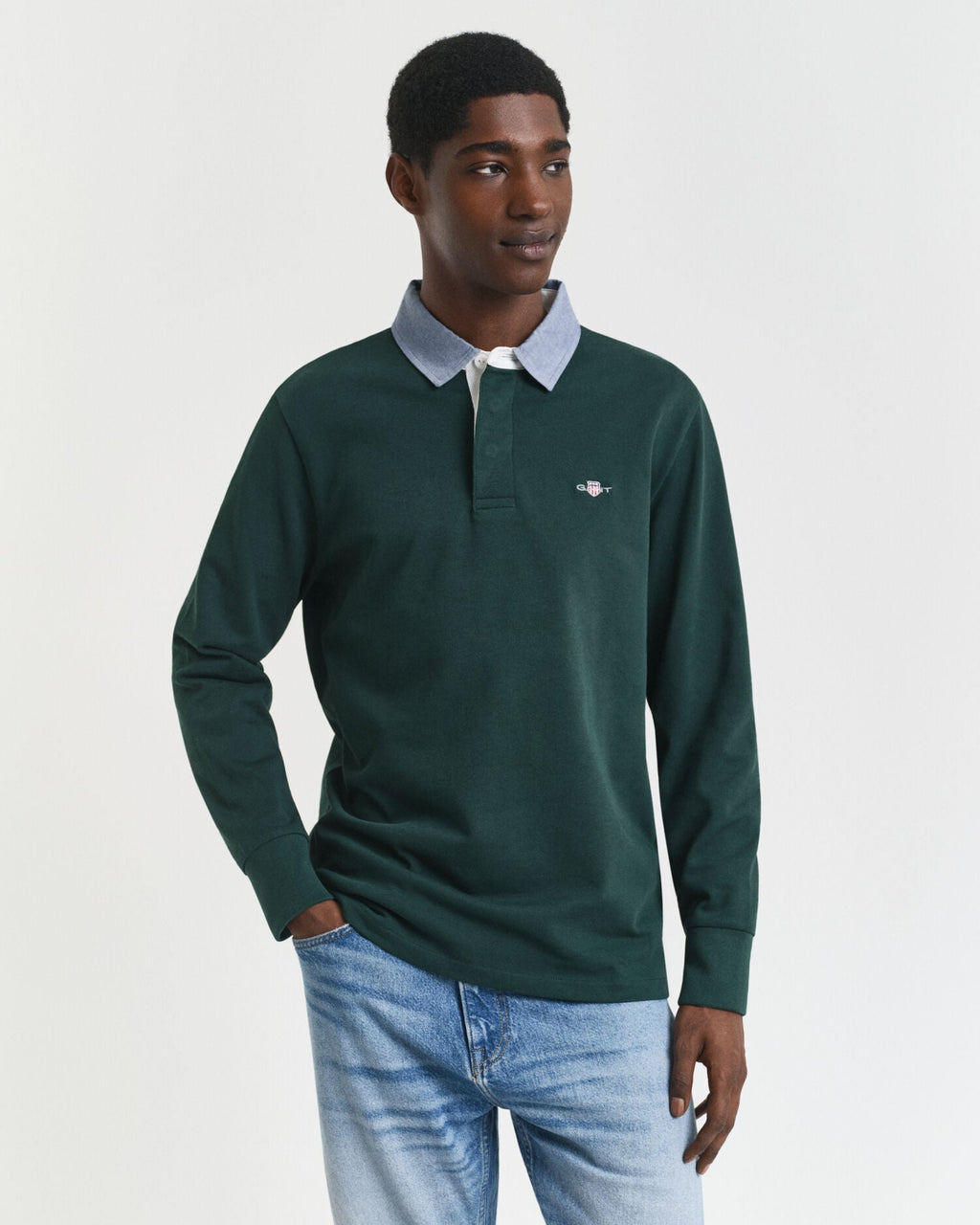 Chambray Collar Heavy Rugger